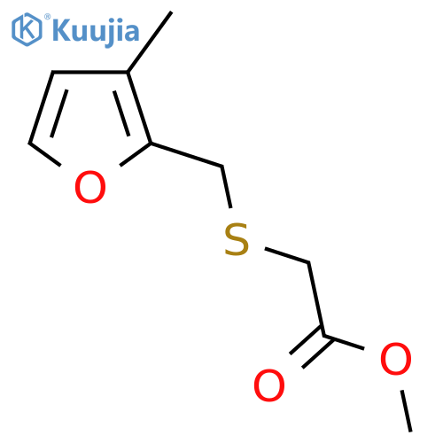 methyl 2-{(3-methylfuran-2-yl)methylsulfanyl}acetate structure