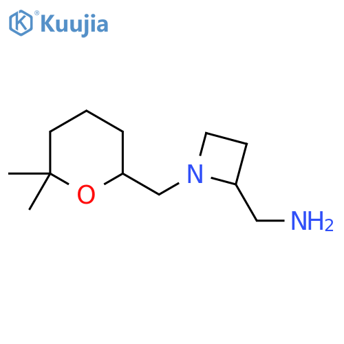 {1-(6,6-dimethyloxan-2-yl)methylazetidin-2-yl}methanamine structure