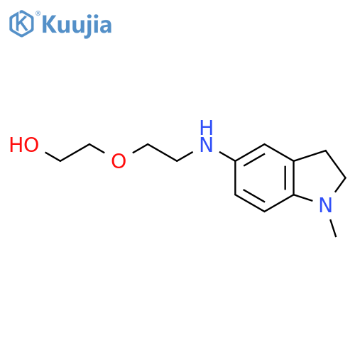 2-{2-(1-methyl-2,3-dihydro-1H-indol-5-yl)aminoethoxy}ethan-1-ol structure