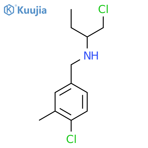 (4-chloro-3-methylphenyl)methyl(1-chlorobutan-2-yl)amine structure