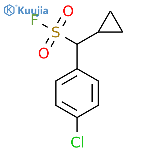 (4-chlorophenyl)(cyclopropyl)methanesulfonyl fluoride structure