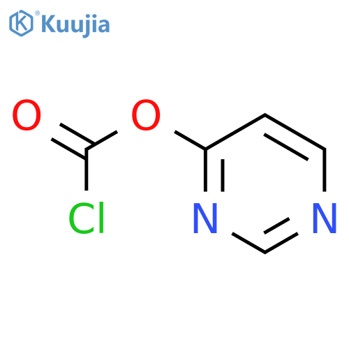 Pyrimidin-4-yl chloroformate structure