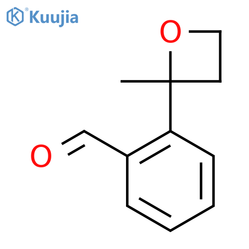 2-(2-methyloxetan-2-yl)benzaldehyde structure