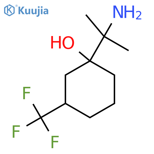 1-(2-Aminopropan-2-yl)-3-(trifluoromethyl)cyclohexan-1-ol structure