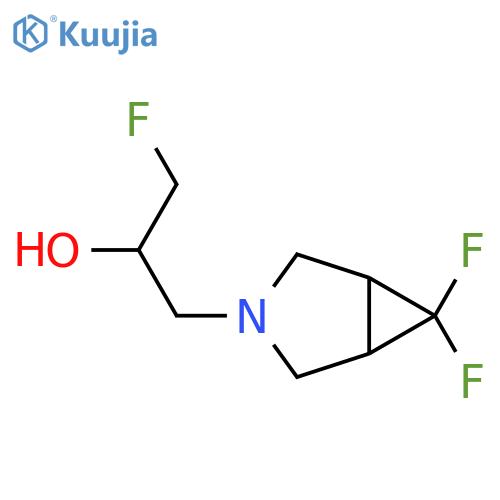 1-{6,6-difluoro-3-azabicyclo3.1.0hexan-3-yl}-3-fluoropropan-2-ol structure