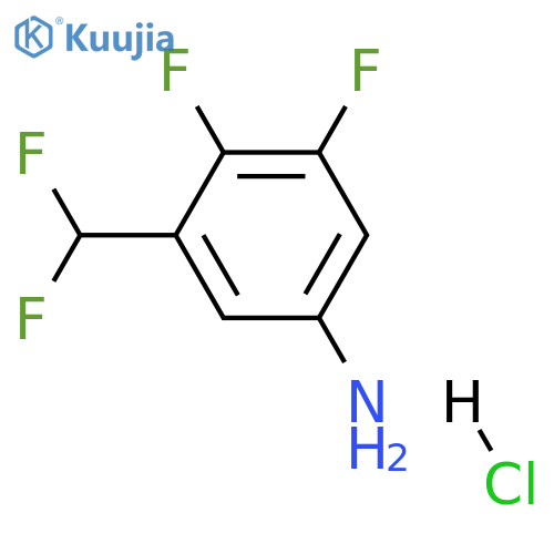 3-(difluoromethyl)-4,5-difluoroaniline hydrochloride structure