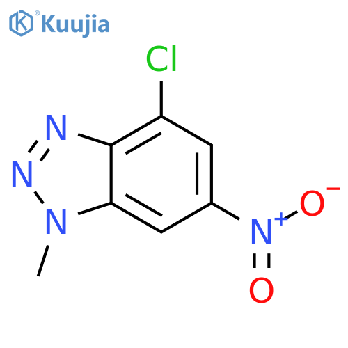 4-chloro-1-methyl-6-nitro-1H-1,2,3-benzotriazole structure