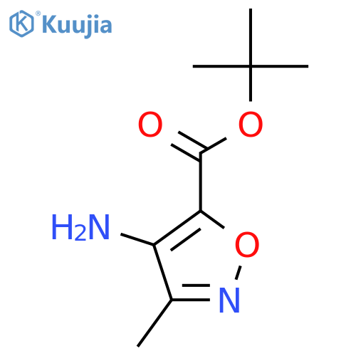 tert-butyl 4-amino-3-methyl-1,2-oxazole-5-carboxylate structure