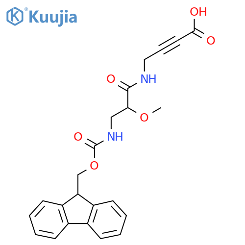 4-3-({(9H-fluoren-9-yl)methoxycarbonyl}amino)-2-methoxypropanamidobut-2-ynoic acid structure