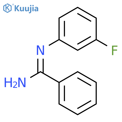 Benzenecarboximidamide,N-(3-fluorophenyl)- structure