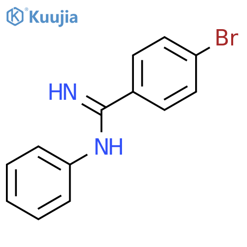 Benzenecarboximidamide, 4-bromo-N-phenyl- structure