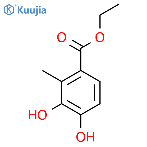 Ethyl 3,4-dihydroxy-2-methylbenzoate structure