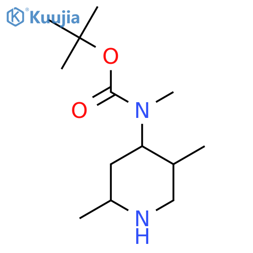 tert-butyl N-(2,5-dimethylpiperidin-4-yl)-N-methylcarbamate structure
