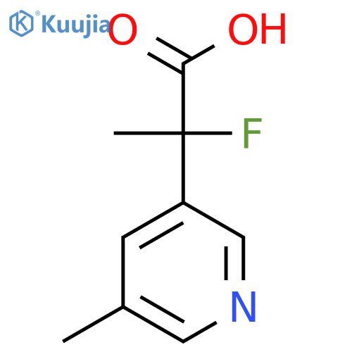 2-Fluoro-2-(5-methylpyridin-3-yl)propanoic acid structure