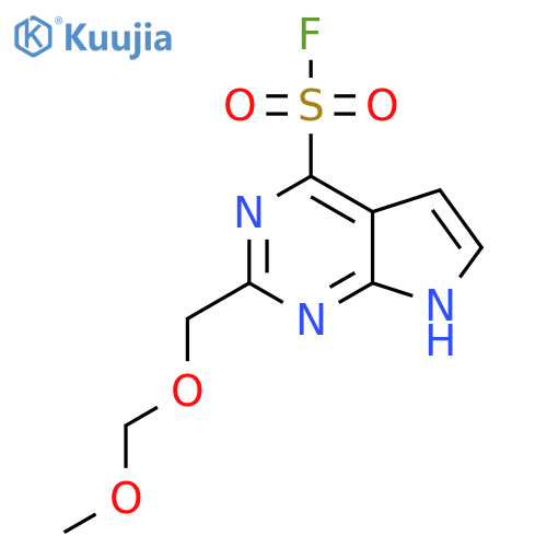 2-(methoxymethoxy)methyl-7H-pyrrolo2,3-dpyrimidine-4-sulfonyl fluoride structure
