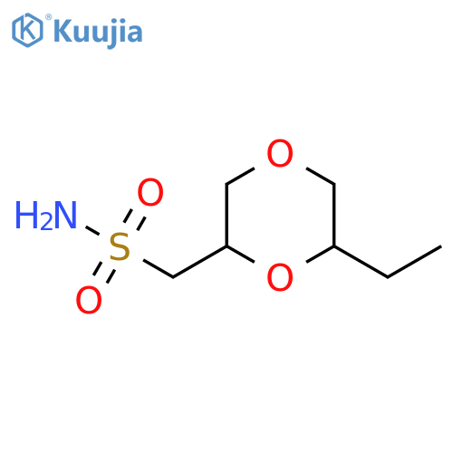 (6-ethyl-1,4-dioxan-2-yl)methanesulfonamide structure
