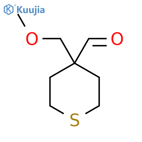 4-(methoxymethyl)thiane-4-carbaldehyde structure