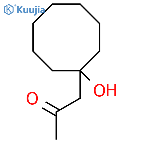 1-(1-Hydroxycyclooctyl)propan-2-one structure