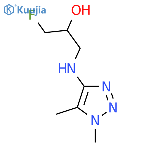 1-(dimethyl-1H-1,2,3-triazol-4-yl)amino-3-fluoropropan-2-ol structure