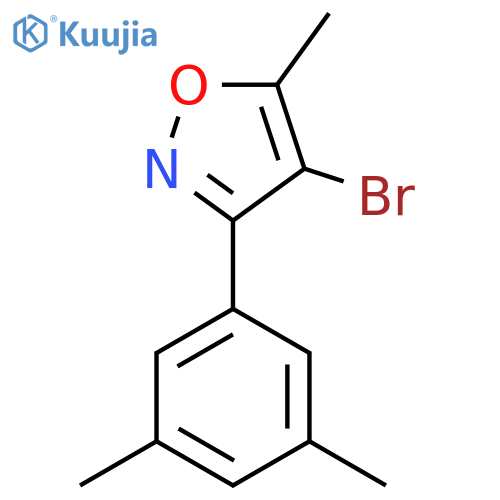 4-bromo-3-(3,5-dimethylphenyl)-5-methyl-1,2-oxazole structure