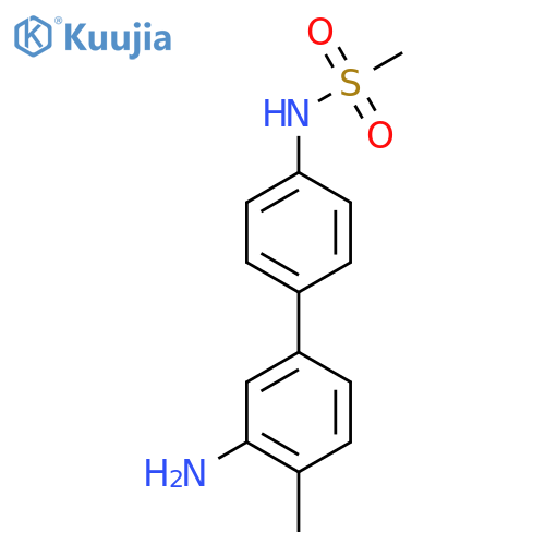 N-4-(3-amino-4-methylphenyl)phenylmethanesulfonamide structure