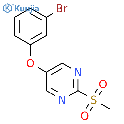 5-(3-bromophenoxy)-2-methanesulfonylpyrimidine structure