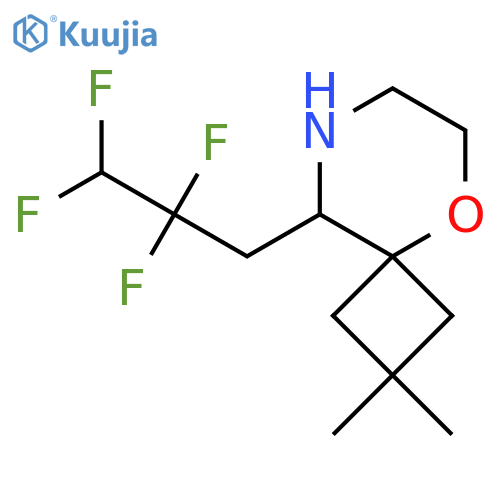 2,2-dimethyl-9-(2,2,3,3-tetrafluoropropyl)-5-oxa-8-azaspiro3.5nonane structure