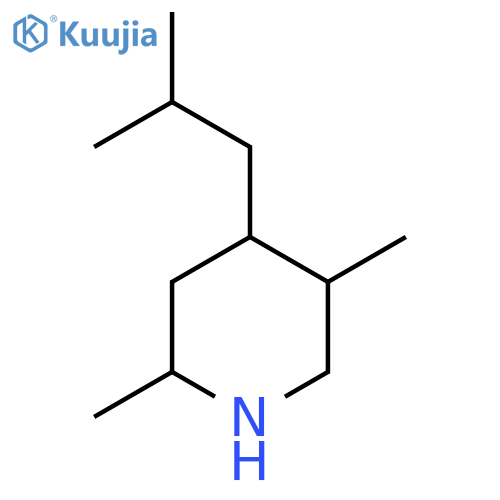 2,5-dimethyl-4-(2-methylpropyl)piperidine structure
