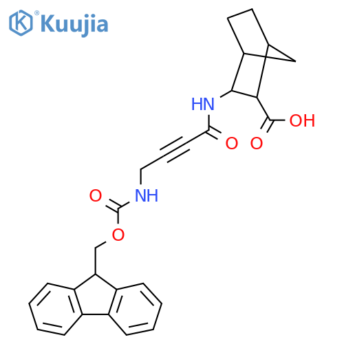 3-4-({(9H-fluoren-9-yl)methoxycarbonyl}amino)but-2-ynamidobicyclo2.2.1heptane-2-carboxylic acid structure