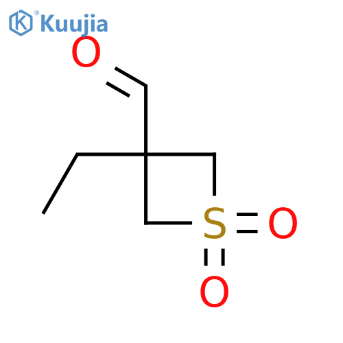 3-Ethyl-1,1-dioxo-1lambda6-thietane-3-carbaldehyde structure