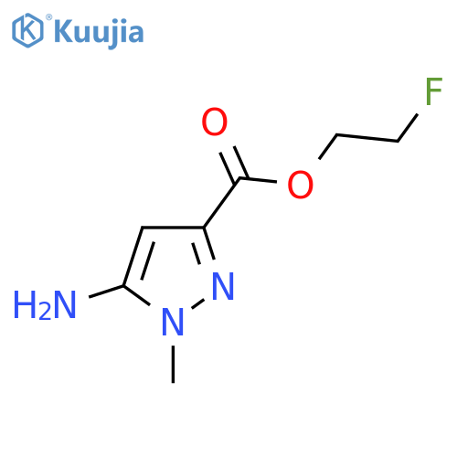 2-fluoroethyl 5-amino-1-methyl-1H-pyrazole-3-carboxylate structure