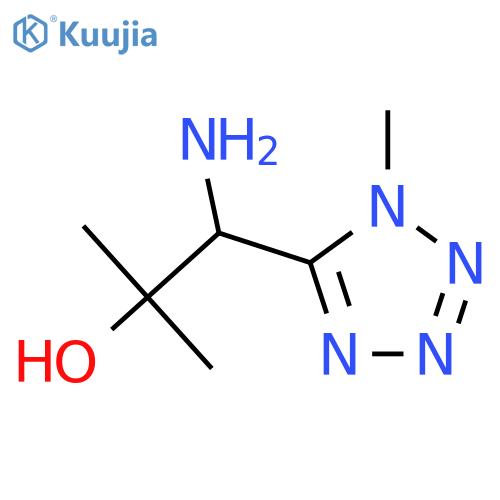 1-amino-2-methyl-1-(1-methyl-1H-1,2,3,4-tetrazol-5-yl)propan-2-ol structure