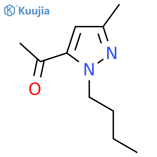 1-(1-butyl-3-methyl-1H-pyrazol-5-yl)ethan-1-one structure