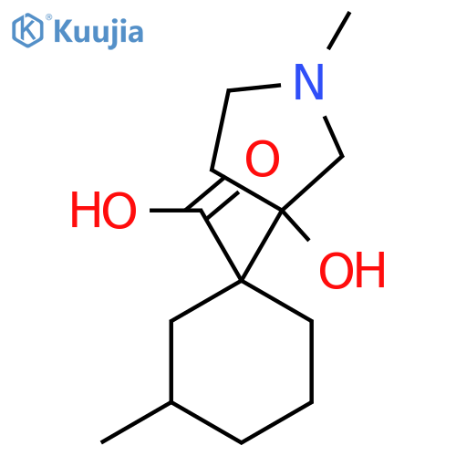 1-(3-hydroxy-1-methylpyrrolidin-3-yl)-3-methylcyclohexane-1-carboxylic acid structure