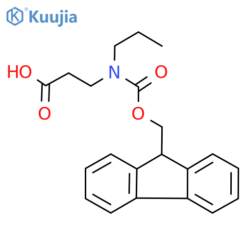 3-({(9H-fluoren-9-yl)methoxycarbonyl}(propyl)amino)propanoic acid structure