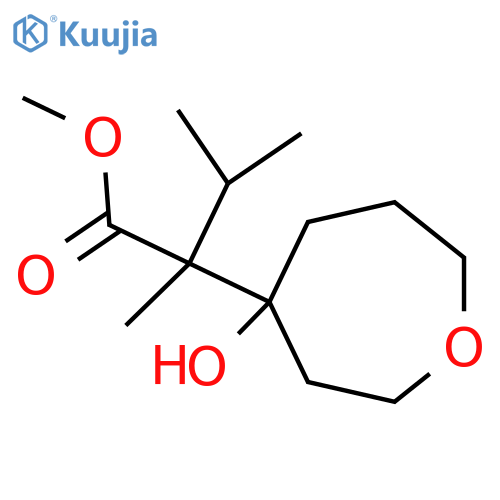 methyl 2-(4-hydroxyoxepan-4-yl)-2,3-dimethylbutanoate structure