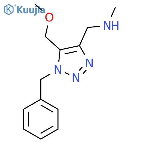 {1-benzyl-5-(methoxymethyl)-1H-1,2,3-triazol-4-ylmethyl}(methyl)amine structure