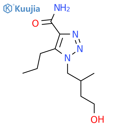 1-(4-hydroxy-2-methylbutyl)-5-propyl-1H-1,2,3-triazole-4-carboxamide structure