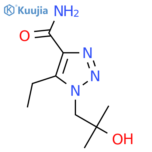 5-ethyl-1-(2-hydroxy-2-methylpropyl)-1H-1,2,3-triazole-4-carboxamide structure