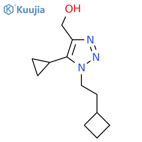 1-(2-cyclobutylethyl)-5-cyclopropyl-1H-1,2,3-triazol-4-ylmethanol structure