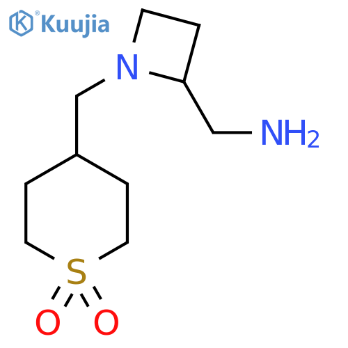 4-{2-(aminomethyl)azetidin-1-ylmethyl}-1lambda6-thiane-1,1-dione structure
