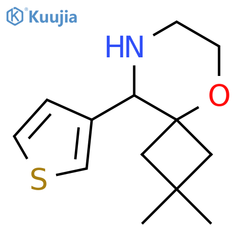 2,2-dimethyl-9-(thiophen-3-yl)-5-oxa-8-azaspiro3.5nonane structure