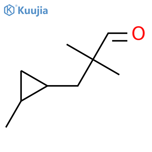 2,2-dimethyl-3-(2-methylcyclopropyl)propanal structure