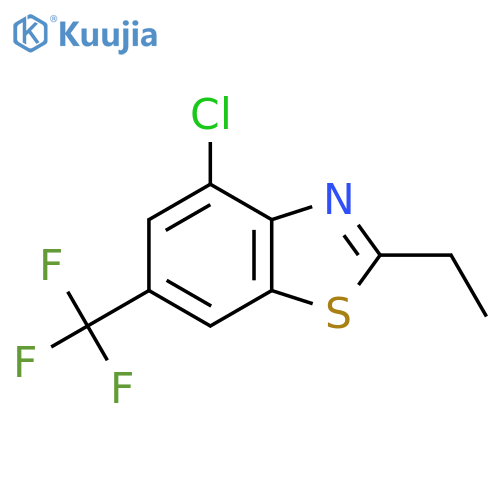 4-chloro-2-ethyl-6-(trifluoromethyl)-1,3-benzothiazole structure
