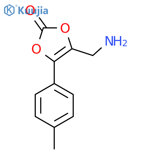 4-(aminomethyl)-5-(4-methylphenyl)-2H-1,3-dioxol-2-one structure