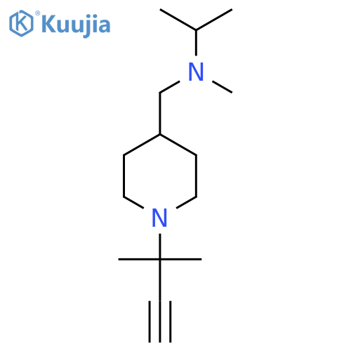 methyl({1-(2-methylbut-3-yn-2-yl)piperidin-4-ylmethyl})(propan-2-yl)amine structure