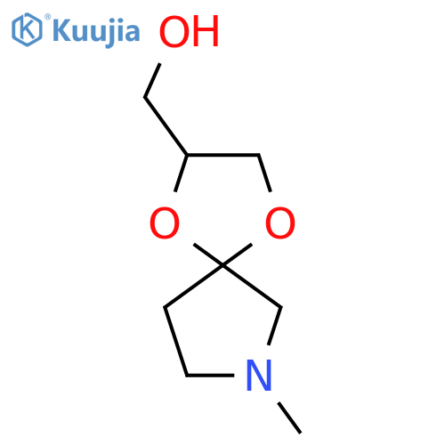 {7-methyl-1,4-dioxa-7-azaspiro4.4nonan-2-yl}methanol structure
