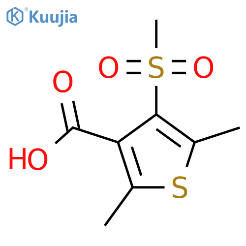 4-methanesulfonyl-2,5-dimethylthiophene-3-carboxylic acid structure
