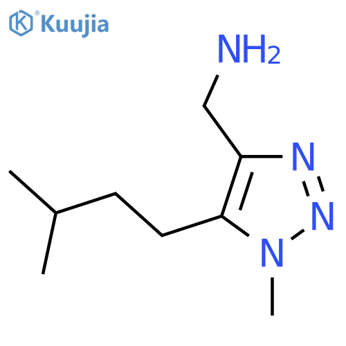 1-methyl-5-(3-methylbutyl)-1H-1,2,3-triazol-4-ylmethanamine structure