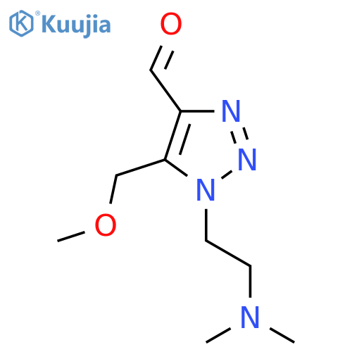 1-2-(dimethylamino)ethyl-5-(methoxymethyl)-1H-1,2,3-triazole-4-carbaldehyde structure